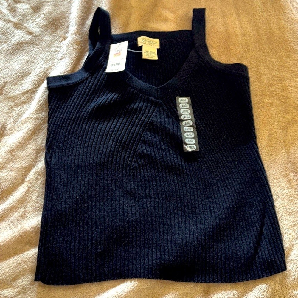 NWT - Sweater Tank Top - Size Large